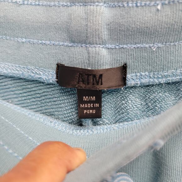 ATM ANTHONY THOMAS MELILLO FRENCH TERRY PULL ON SHORTS, SIZE M - Picture 4 of 8